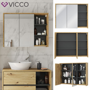 Vicco Spiegelschrank Viola Eiche