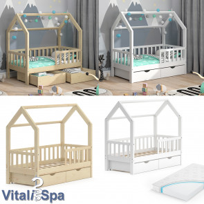 VitaliSpa Kinderbett Wiki Zaun 70x140cm