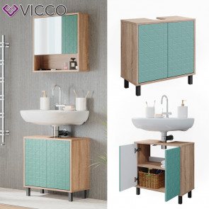 Vicco Waschtischunterschrank Agasta für Badezimmer, Unterschrank für Waschbecken