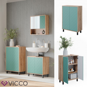 Vicco Badschrank Agasta für Badezimmer 3 Regalfächer, breiter Badezimmerschrank