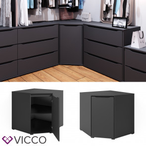 Vicco Eckkommode Sideboard Mehrzweckschrank Ruben Anthrazit Kleiderschrank Tür