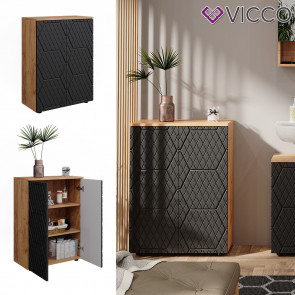 Vicco Badschrank Irma Eiche Anthrazit 60 x 81 cm Badezimmer