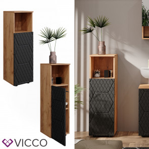 Vicco Midischrank Irma Eiche Anthrazit 30 x 95 cm Badezimmer