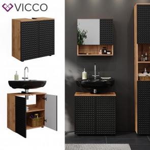 Vicco Waschbeckenunterschrank Irma Eiche Anthrazit 60 x 59 cm Badezimmer