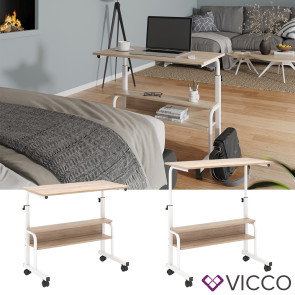 Vicco Schreibtisch Bica Weiß Sonoma 80 x 40 cm
