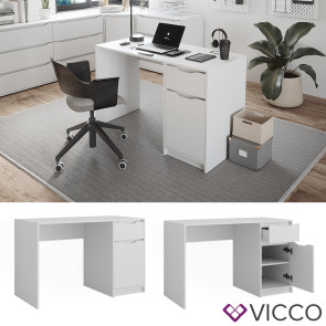 Vicco Schreibtisch Ruben 120 x 55 cm mit Schublade