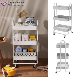 Vicco Rollregal Tron Weiß 45,9 x 78,7 cm