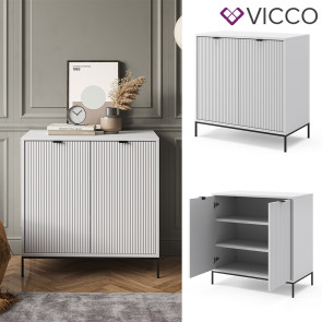 Vicco Kommode Eliza Weiß 80 x 81,2 cm mit 2 Türen
