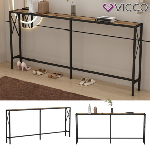 Vicco Konsolentisch Fyrk Eiche rustikal 174 x 20 cm