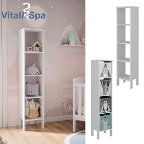 Vitalispa Kinderregal Ajaton Weiß 35,2 x 159,5 cm