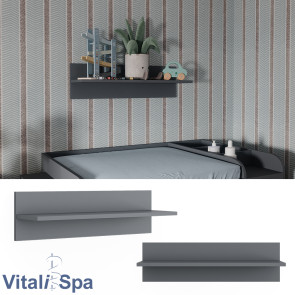 Vitalispa Wandregal Ajaton Grau 70 x 20 cm