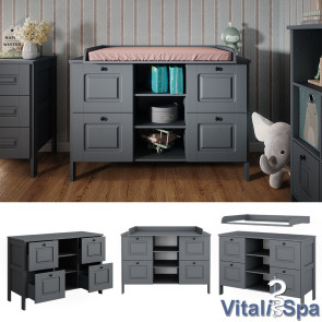 Vitalispa Wickelkommode Ajaton Grau 133 x 98,4 cm