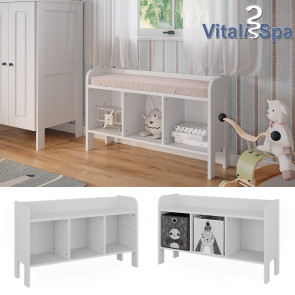 Vitalispa Sitzbank Ajaton Weiß 107,2 x 63,8 cm