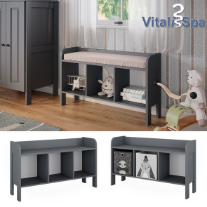 Vitalispa Sitzbank Ajaton Grau 107,2 x 63,8 cm