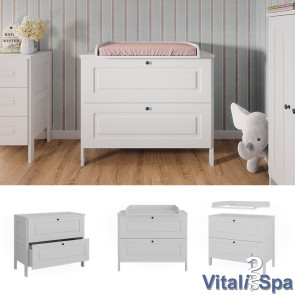 Vitalispa Wickelkommode Ajaton Weiß 108 x 98 cm