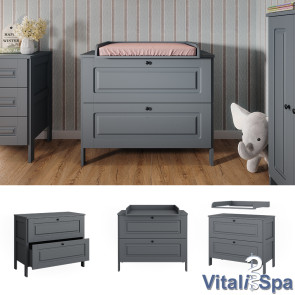 Vitalispa Wickelkommode Ajaton Grau 108 x 98 cm