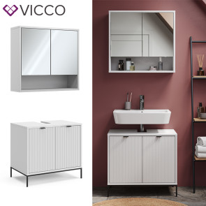Vicco Badmöbel-Set Eliza Weiß 2 Teile