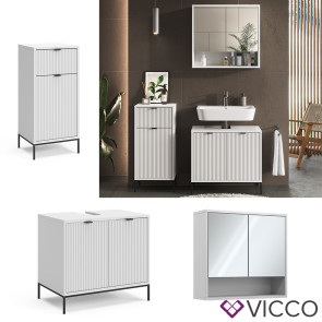 Vicco Badmöbel-Set Eliza Weiß 3 Teile