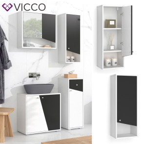 Vicco Hängeschrank Irida Weiß Anthrazit 30 x 79 cm