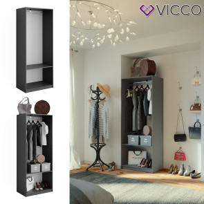 Vicco Kleiderschrank Elmo Anthrazit 80 x 200 cm