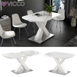 Vicco Esstisch Chinto Weiß 120 x 80 cm