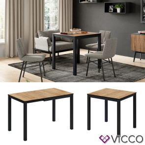 Vicco Esstisch Granny Eiche Anthrazit 120 x 70 cm ausziehbar