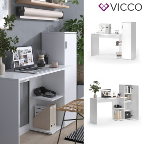 Vicco Schreibtisch Ritz Weiß 141,2 x 45,2 cm