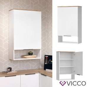 Vicco Hängeschrank Wido Weiß Eiche 60 x 100 cm mit 1 Tür