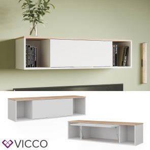 Vicco Wandregal Betti Weiß Sonoma 120 x 30 cm