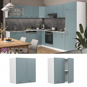 Vicco Hängeschrank Küchenschrank R-Line Solid Weiß Blau Grau 60 cm modern