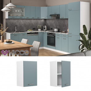 Vicco Hängeschrank Küchenschrank R-Line Solid Weiß Blau Grau 40 cm modern