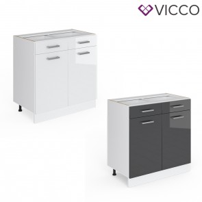 VICCO Schubunterschrank 80 cm R-Line