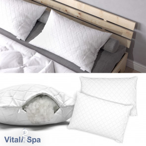 VitaliSpa 2er Set Microfaser Kopfkissen 50 x 75 cm